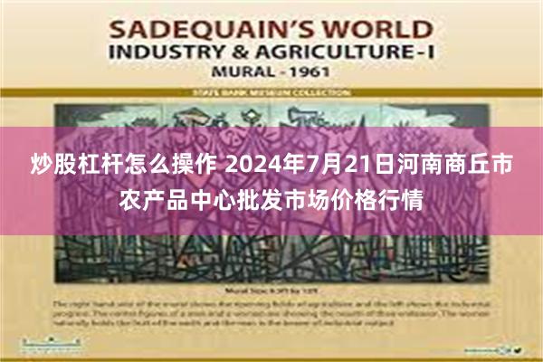 炒股杠杆怎么操作 2024年7月21日河南商丘市农产品中心批发市场价格行情