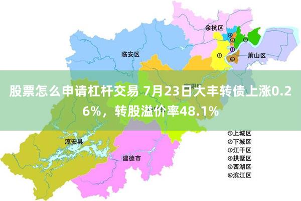 股票怎么申请杠杆交易 7月23日大丰转债上涨0.26%，转股溢价率48.1%