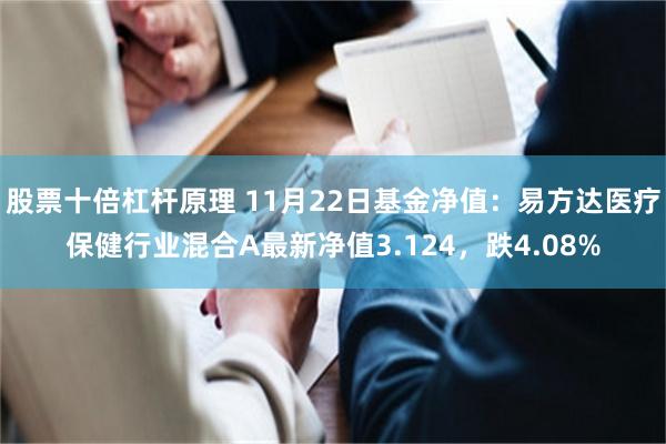 股票十倍杠杆原理 11月22日基金净值：易方达医疗保健行业混合A最新净值3.124，跌4.08%