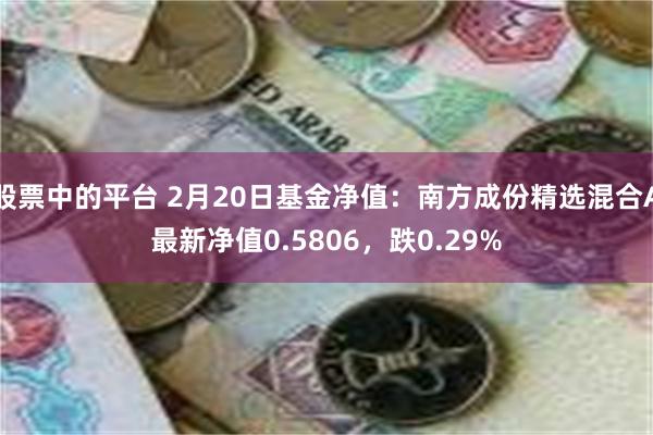 股票中的平台 2月20日基金净值：南方成份精选混合A最新净值0.5806，跌0.29%